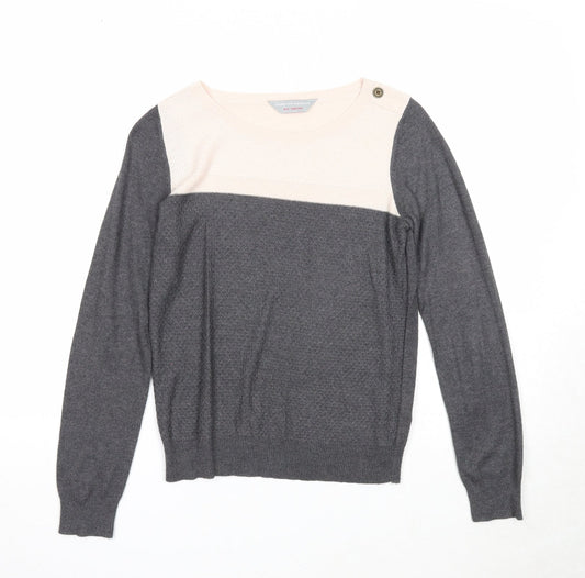 Womens UK Size 8 Dorothy Perkins Grey Pullover Jumper