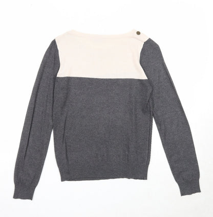 Womens UK Size 8 Dorothy Perkins Grey Pullover Jumper
