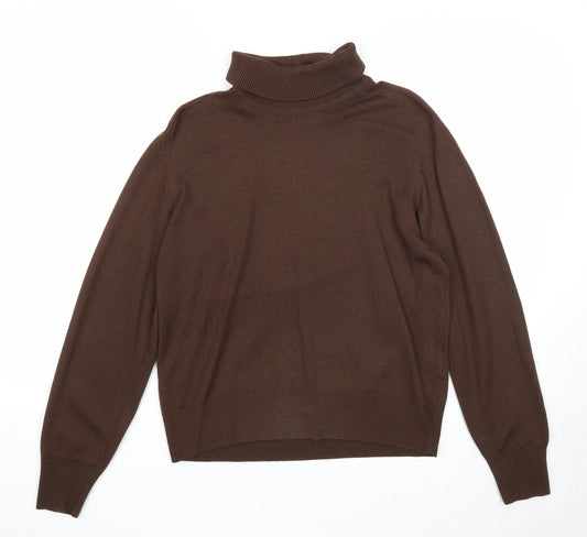 Womens UK Size M Escorpion Brown Pullover Jumper