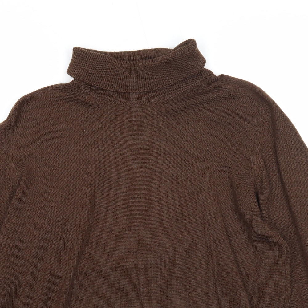 Womens UK Size M Escorpion Brown Pullover Jumper