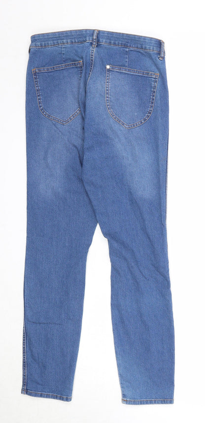 Womens UK Size 30 in H&M Regular Fit Straight Blue Jeans