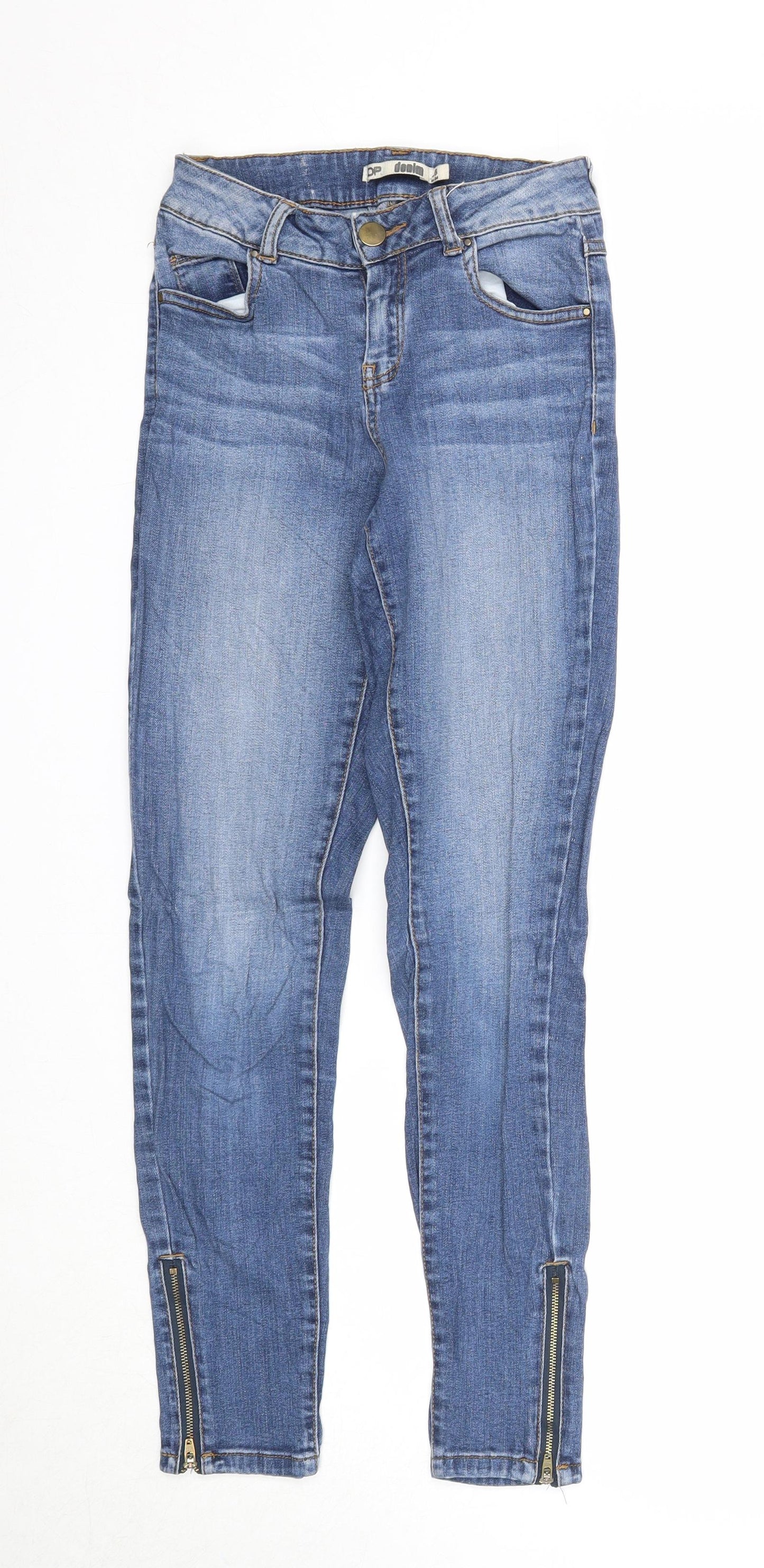 Womens UK Size 6 DP Denim Regular Fit Skinny Blue Jeans