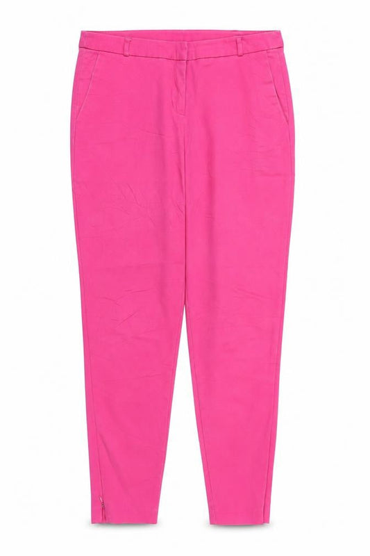 Womens UK Size 8 RESERVED Regular Fit Chino Pink Trousers