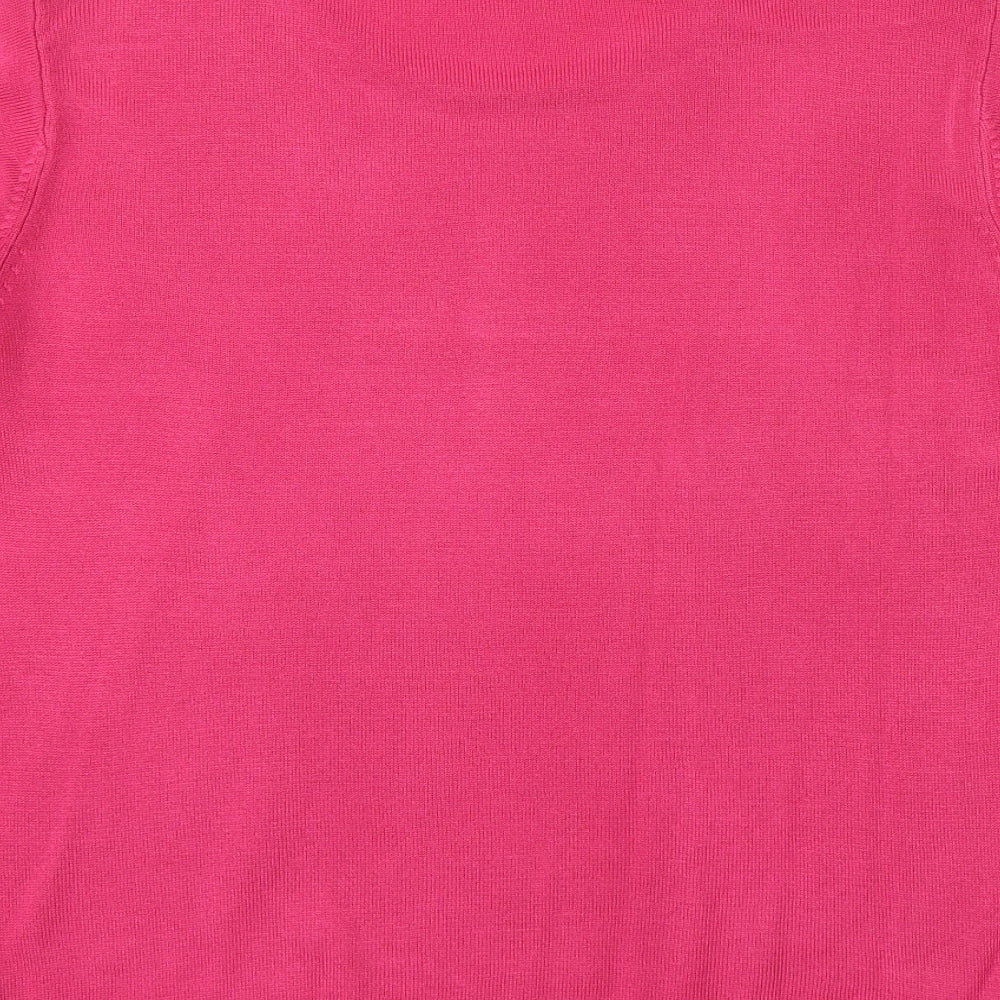 Womens UK Size 16 Marks and Spencer Pink Pullover Jumper