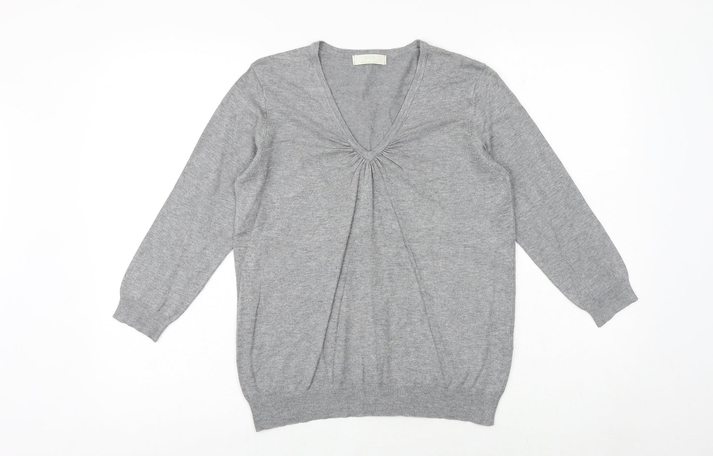 Womens UK Size 14 Marks and Spencer Grey Pullover Jumper
