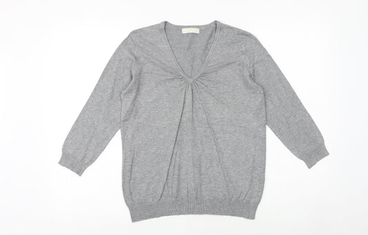 Womens UK Size 14 Marks and Spencer Grey Pullover Jumper