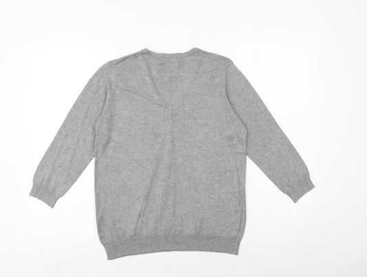 Womens UK Size 14 Marks and Spencer Grey Pullover Jumper