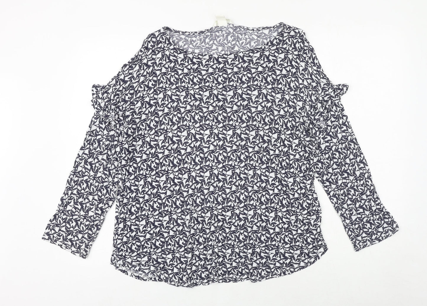 Womens UK Size L H&M Blue Basic Blouse