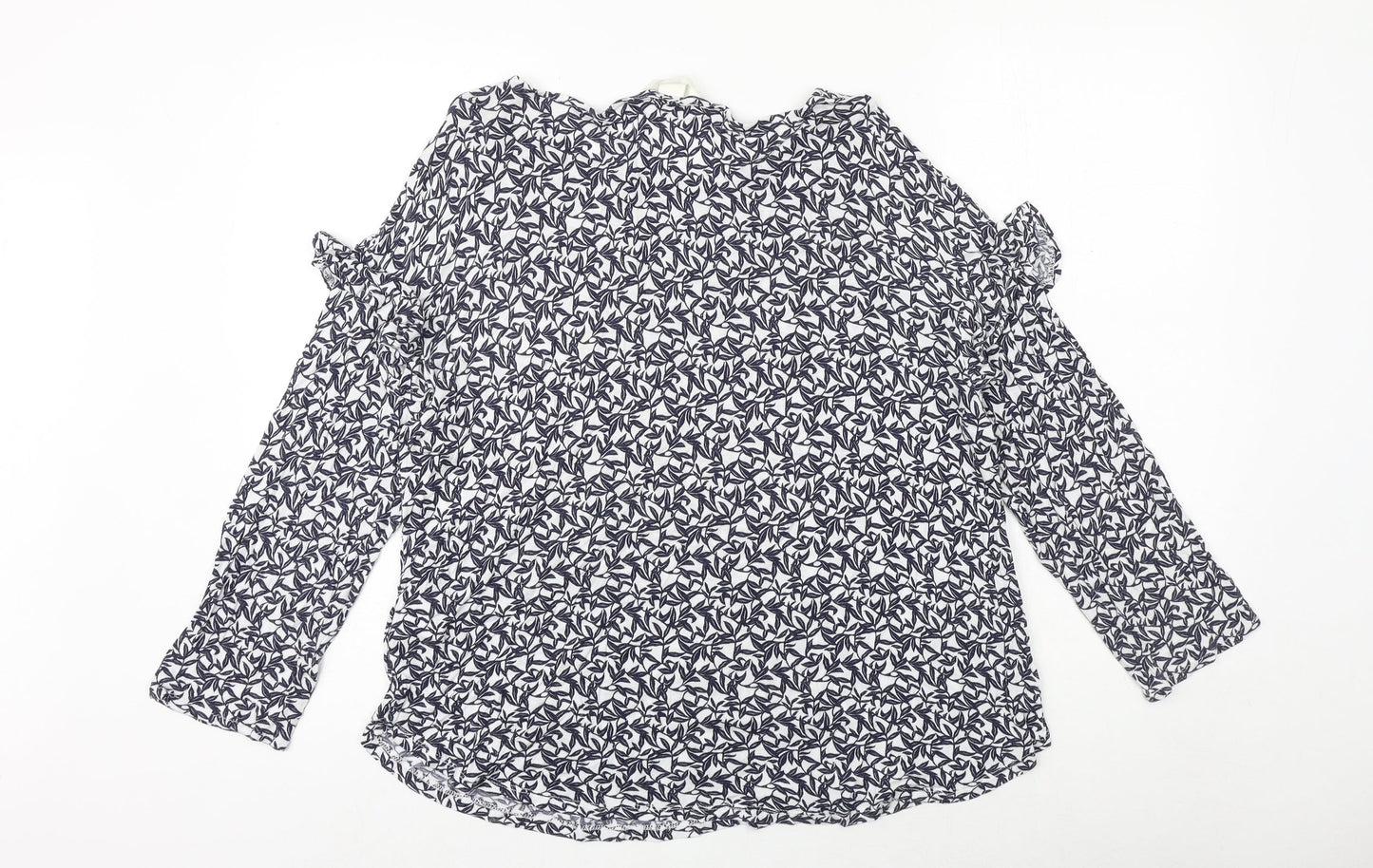 Womens UK Size L H&M Blue Basic Blouse