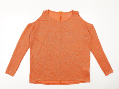 Womens UK Size 16 NEXT Orange Basic Blouse