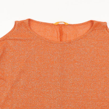 Womens UK Size 16 NEXT Orange Basic Blouse
