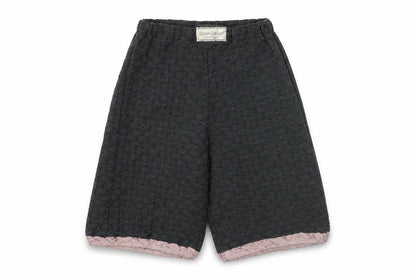 okker Girls Grey Herringbone Polyester Bermuda Shorts Size 5 Years Regular