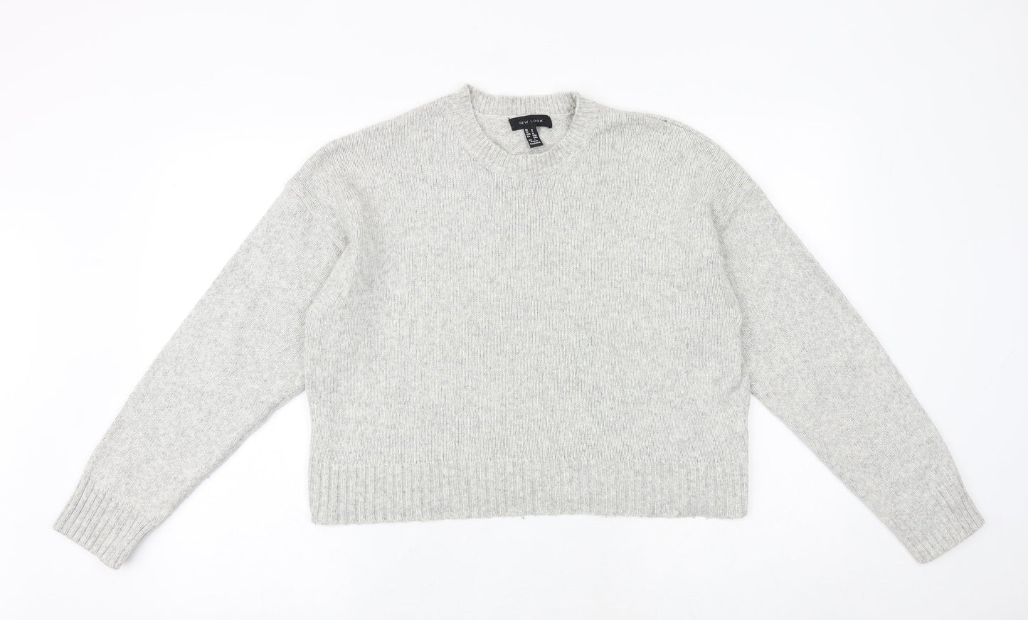 Womens UK Size M New Look Grey Pullover Jumper