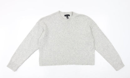 Womens UK Size M New Look Grey Pullover Jumper