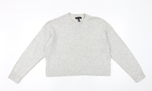 Womens UK Size M New Look Grey Pullover Jumper
