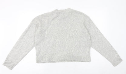 Womens UK Size M New Look Grey Pullover Jumper