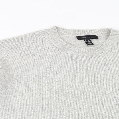 Womens UK Size M New Look Grey Pullover Jumper