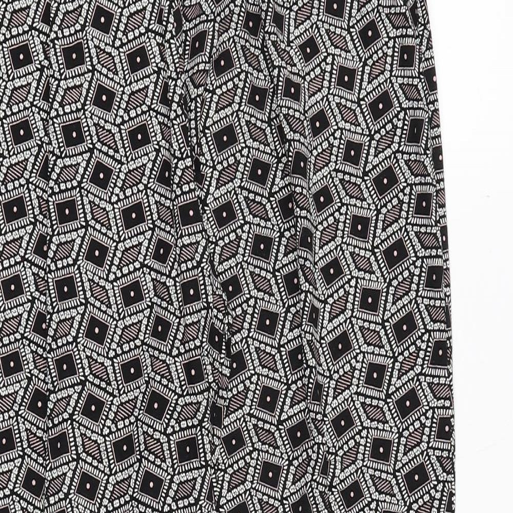 Womens UK Size S Preworn Regular Fit  Black Trousers