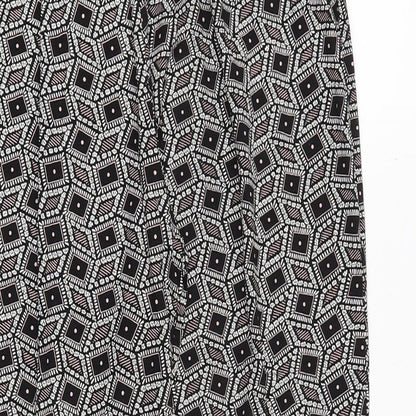 Womens UK Size S Preworn Regular Fit  Black Trousers