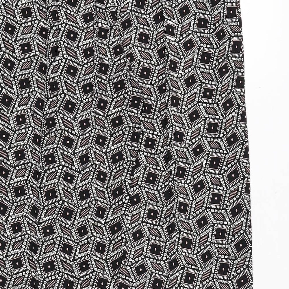 Womens UK Size S Preworn Regular Fit  Black Trousers