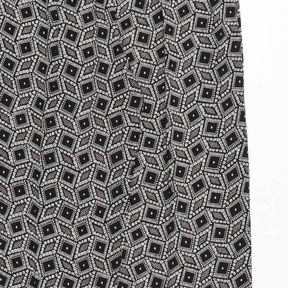 Womens UK Size S Preworn Regular Fit  Black Trousers