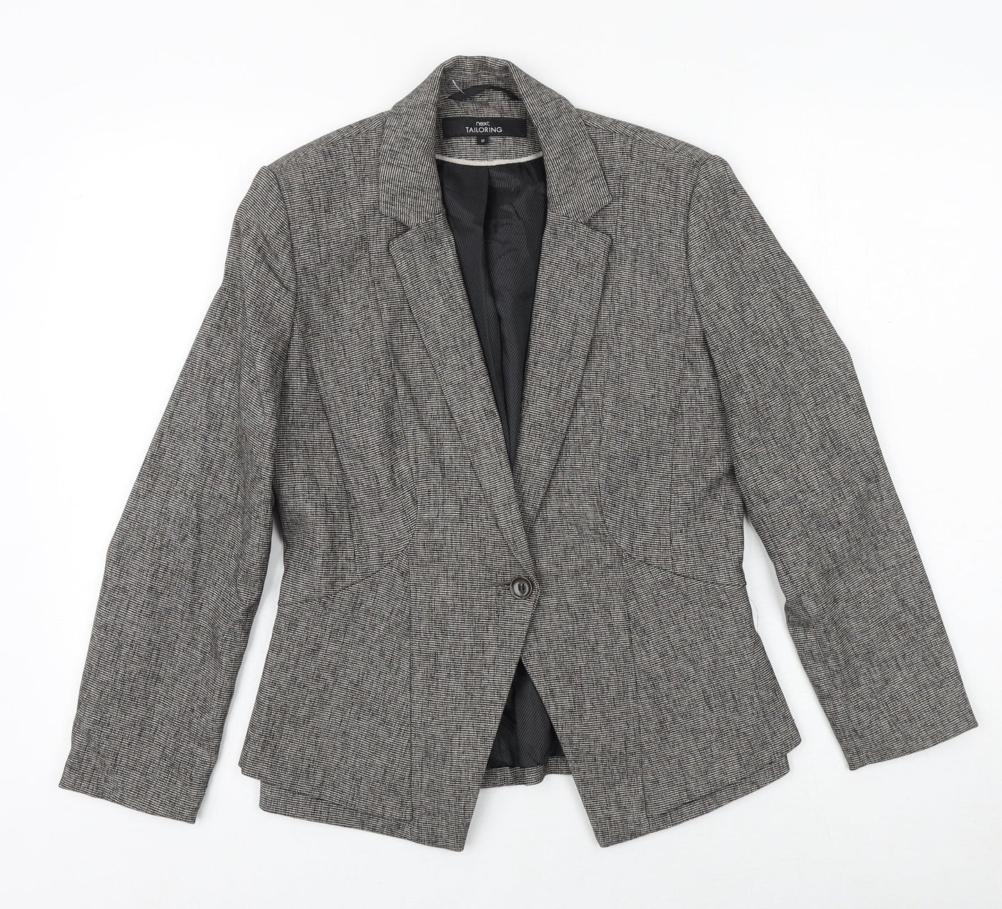 NEXT Womens Brown Viscose Jacket Blazer Size 10