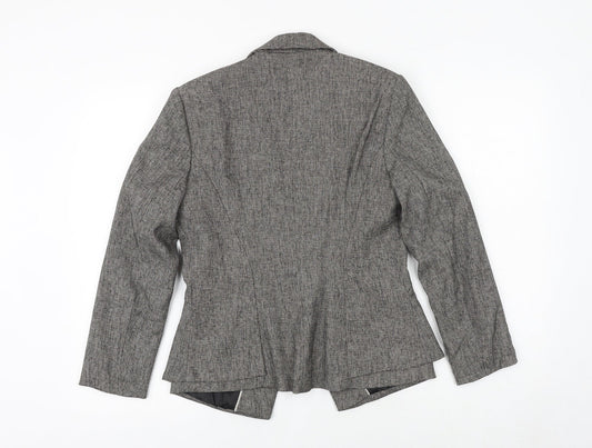 NEXT Womens Brown Viscose Jacket Blazer Size 10