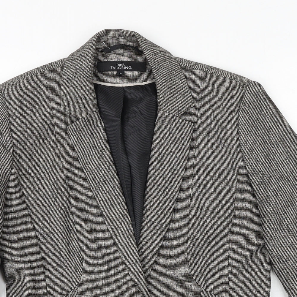 NEXT Womens Brown Viscose Jacket Blazer Size 10