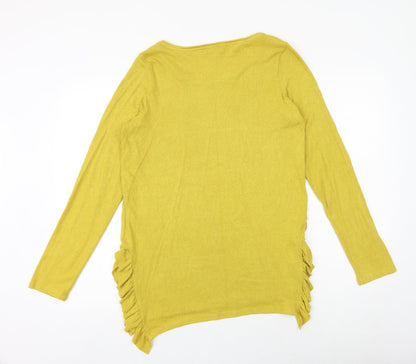 Womens UK Size 10 NEXT Yellow Pullover Jumper