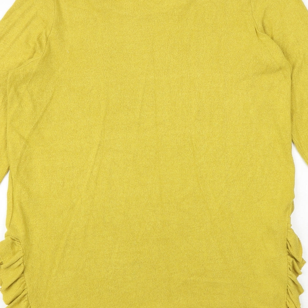 Womens UK Size 10 NEXT Yellow Pullover Jumper