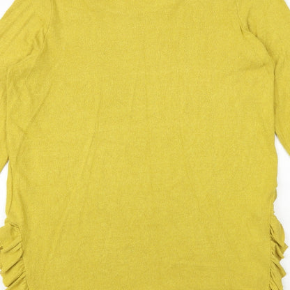 Womens UK Size 10 NEXT Yellow Pullover Jumper