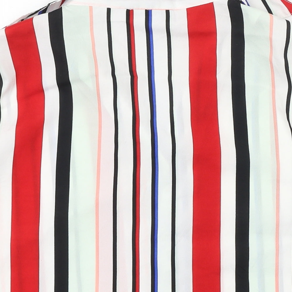 Womens UK Size 6 PRETTYLITTLETHING Multicoloured Cropped Button-Up