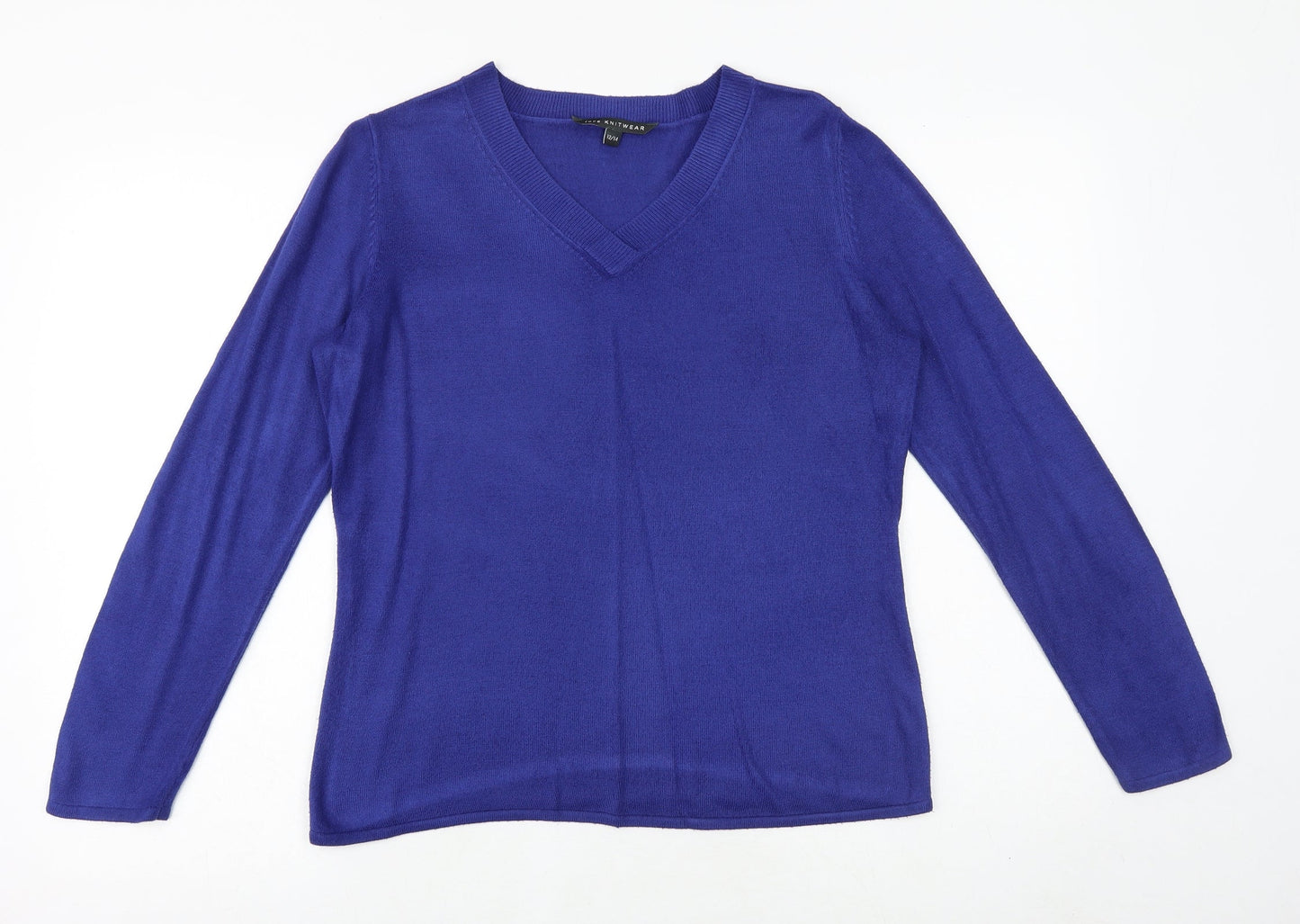 Womens UK Size 12 Bonmarché Blue Pullover Jumper