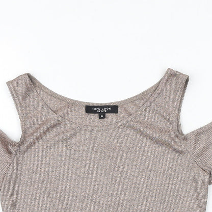 Womens UK Size 8 New Look Pink Basic Tank