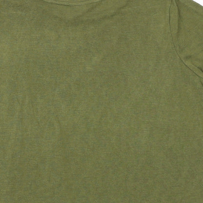 Womens UK Size 4 ASOS Green Basic T-Shirt