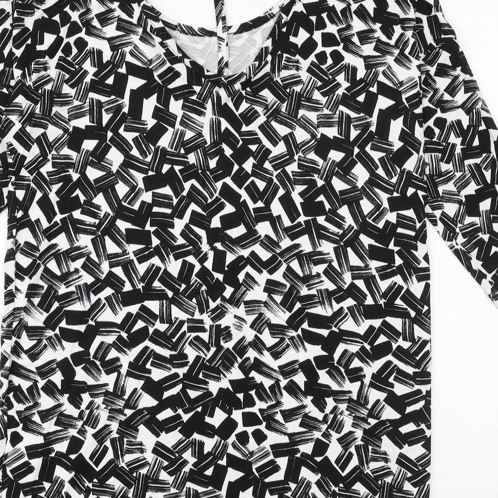 Womens UK Size 10 Dorothy Perkins Black Basic Blouse