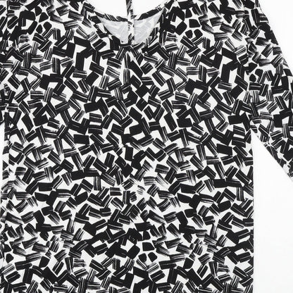 Womens UK Size 10 Dorothy Perkins Black Basic Blouse