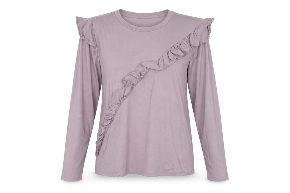 Womens UK Size 10 Topshop Purple Basic T-Shirt