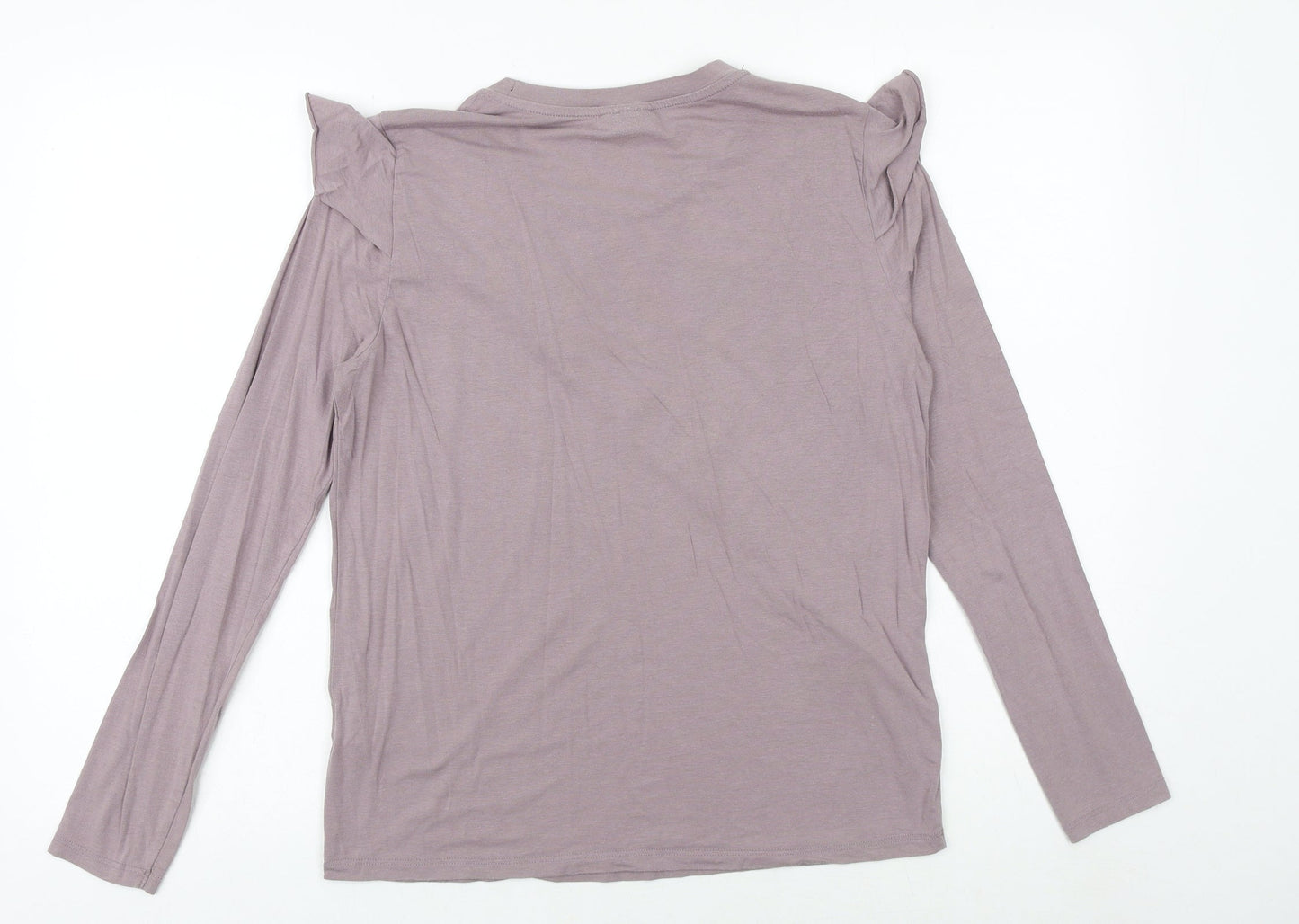 Womens UK Size 10 Topshop Purple Basic T-Shirt