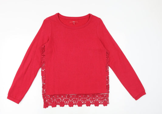 Womens UK Size 8 NEXT Red Pullover Sweatshirt