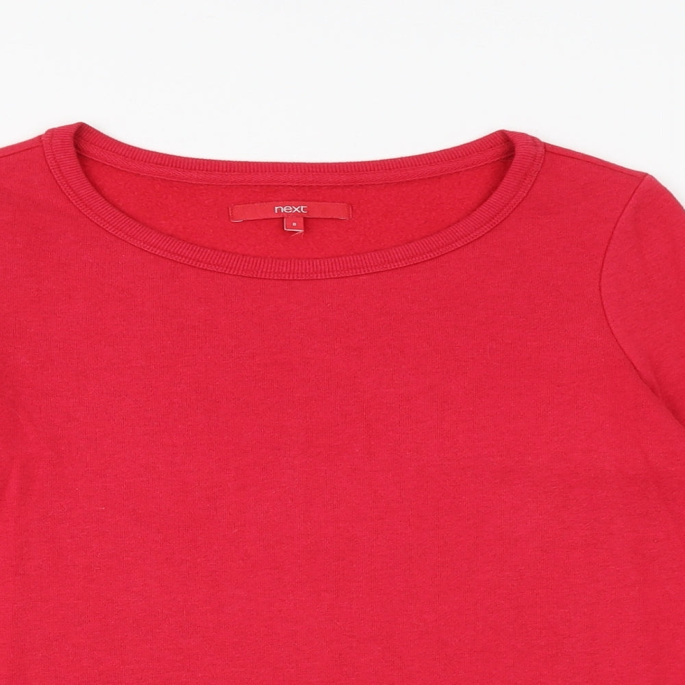 Womens UK Size 8 NEXT Red Pullover Sweatshirt