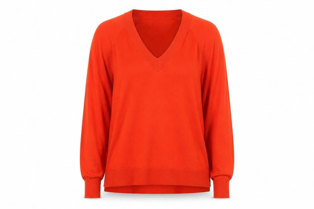 Womens UK Size M H&M Orange Pullover Jumper