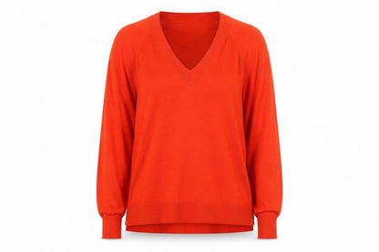 Womens UK Size M H&M Orange Pullover Jumper