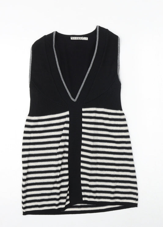 Womens UK Size S Kookai Black Basic Tank