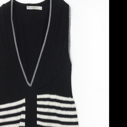 Womens UK Size S Kookai Black Basic Tank