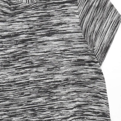 New Look Womens Grey Viscose A-Line Size 8 Round Neck Pullover