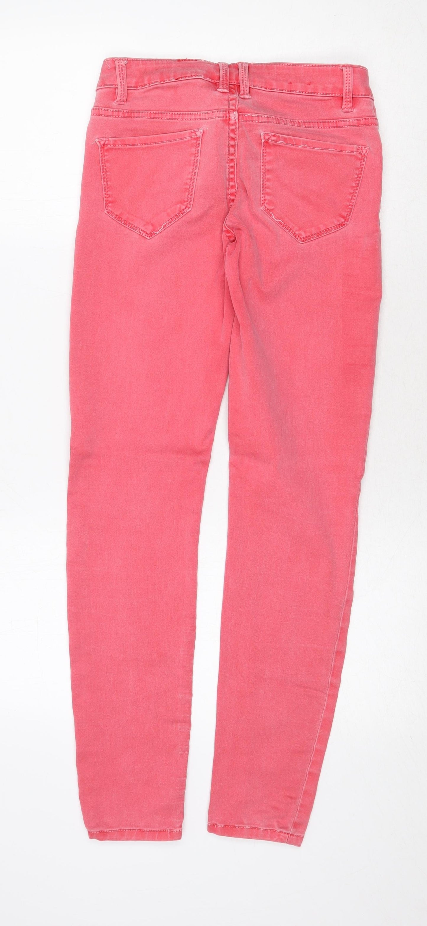 Womens UK Size 6 Yes Yes Regular Fit Straight Red Jeans