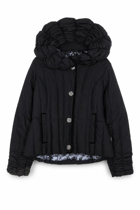 Womens UK Size S Per Una Black Quilted Coat