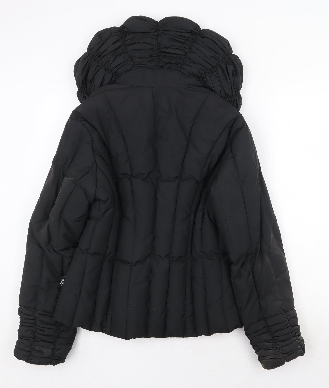 Womens UK Size S Per Una Black Quilted Coat
