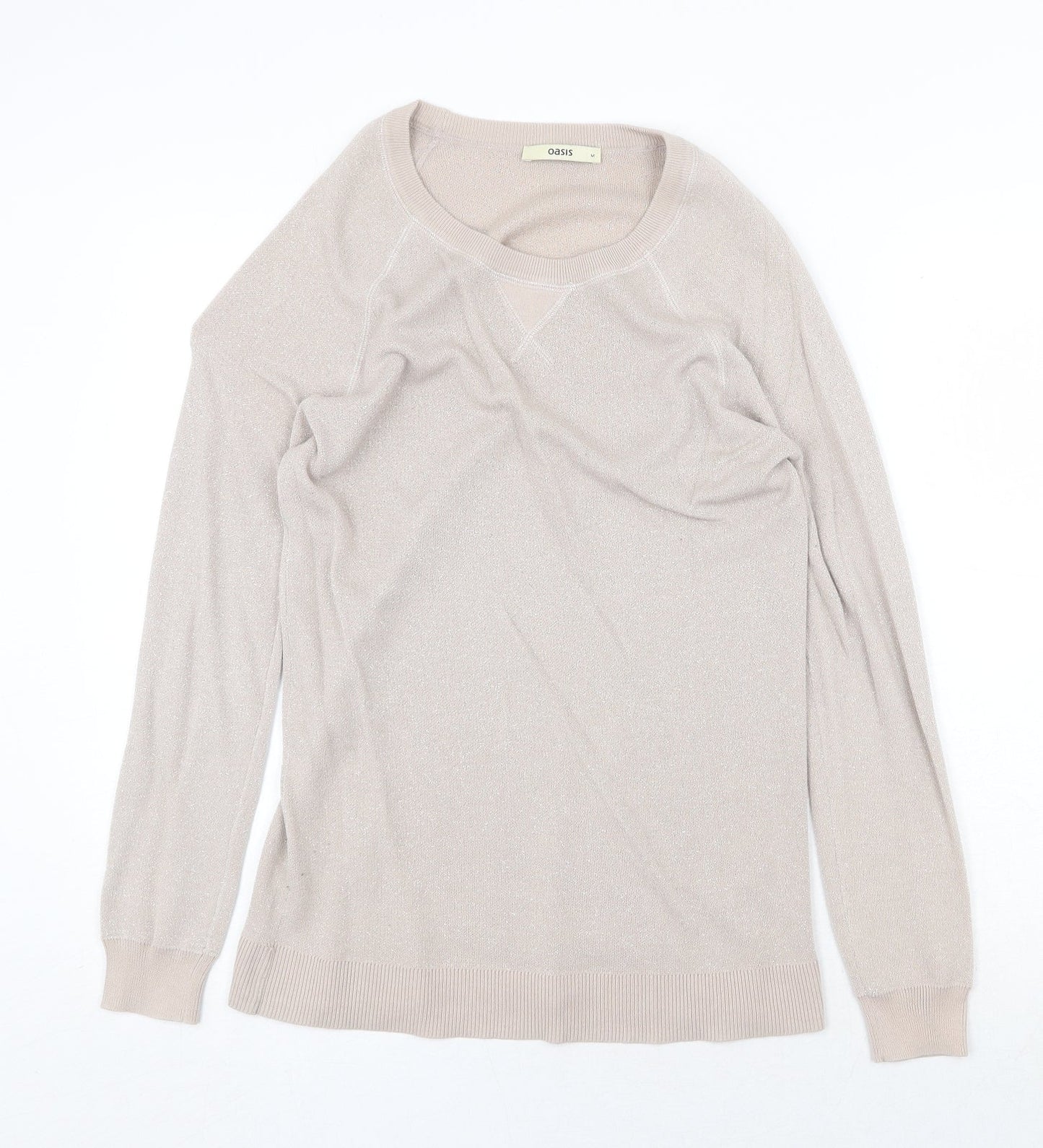 Womens UK Size M Oasis Grey Pullover Jumper